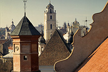 Vilnius nuo Bernardinų bažnyčios stogo